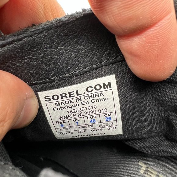 Sorel NL3080-010 Boots Women's Size 9 Lolla Ankle Bootie Leather Zip Buckle - Picture 3 of 11